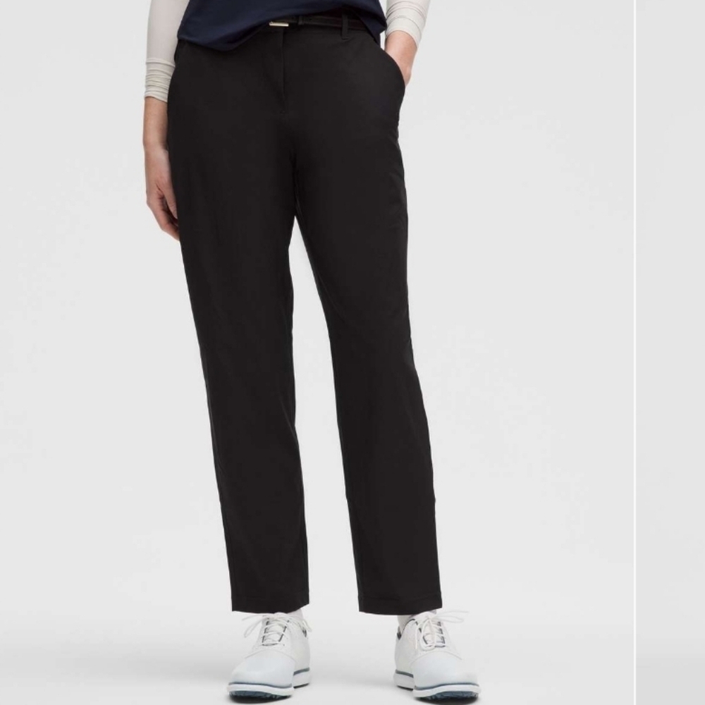 NWOT Lululemon Stretch Twill Golf Pant *Regular. Black. 27" Inseam. Size 27.